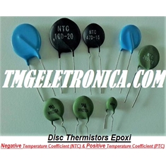 PTC Termistor Epoxi Radial, Sensors Temperature Coefficient Positive (PTC), Protetores Térmicos, PTC Thermistors - Radial Varios Modelos - 10R - Termistor Sensor Positive(PTC)